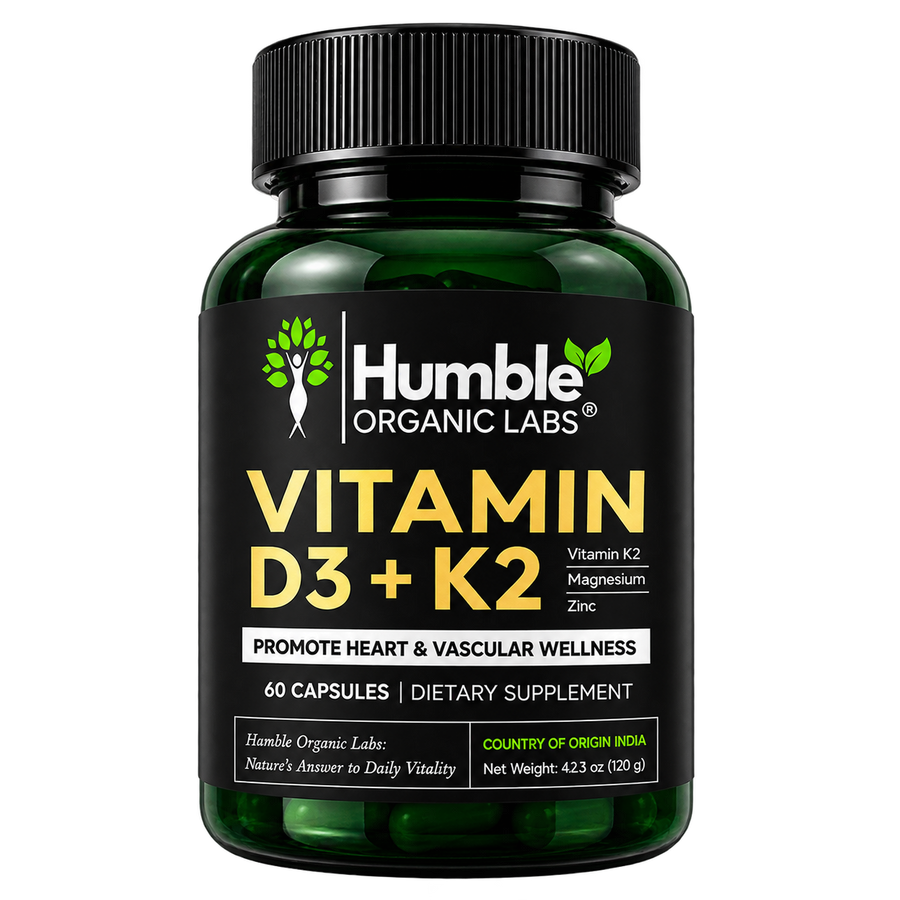 Humble Organic Labs Vitamin D3 + K2 – 60 Capsules