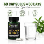 Humble Organic Labs Vitamin D3 + K2 – 60 Capsules