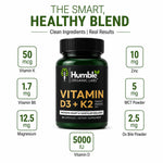 Humble Organic Labs Vitamin D3 + K2 – 60 Capsules